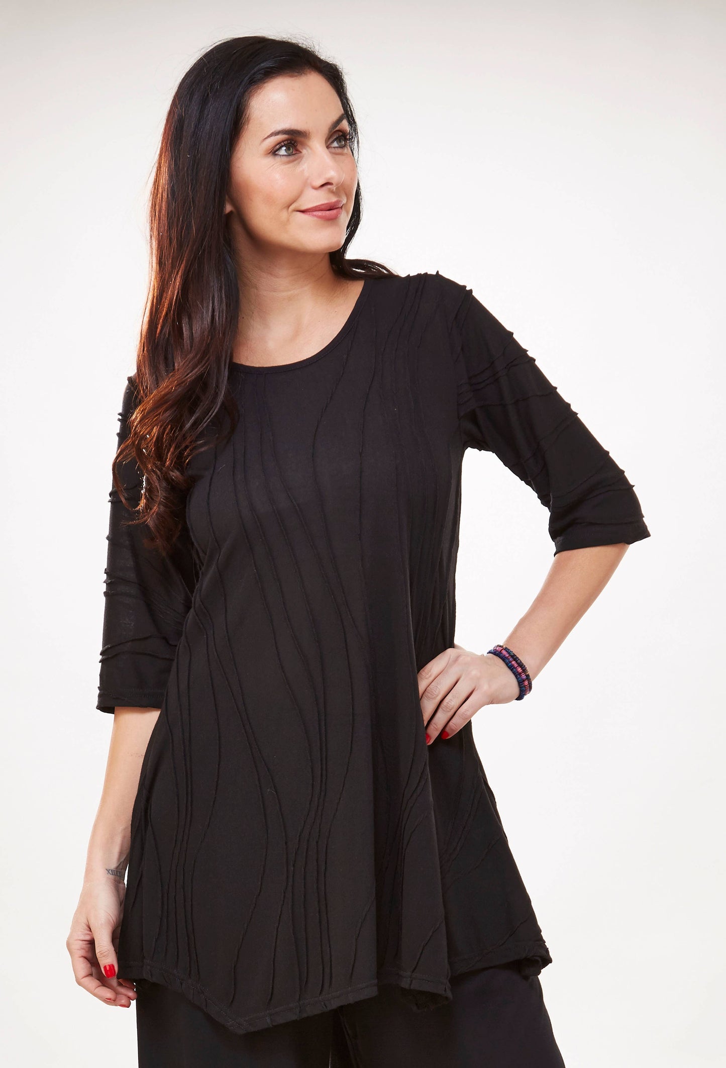 Windhorse Trading Inc - Stitched Spring Cotton Tunic. WN1515