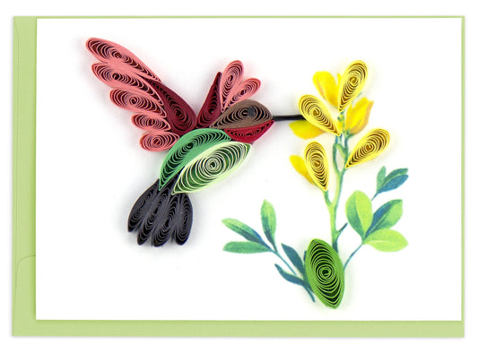 Quilling Card - Hummingbird Gift Enclosure Mini Card