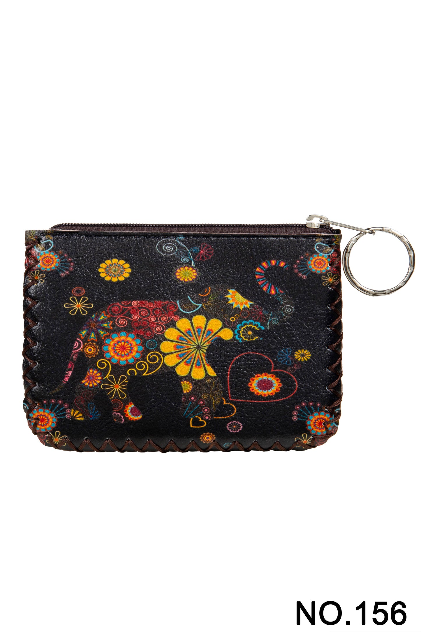 Ole - Floral Elephant Printed Coin Purse HB0665 - NO.156
