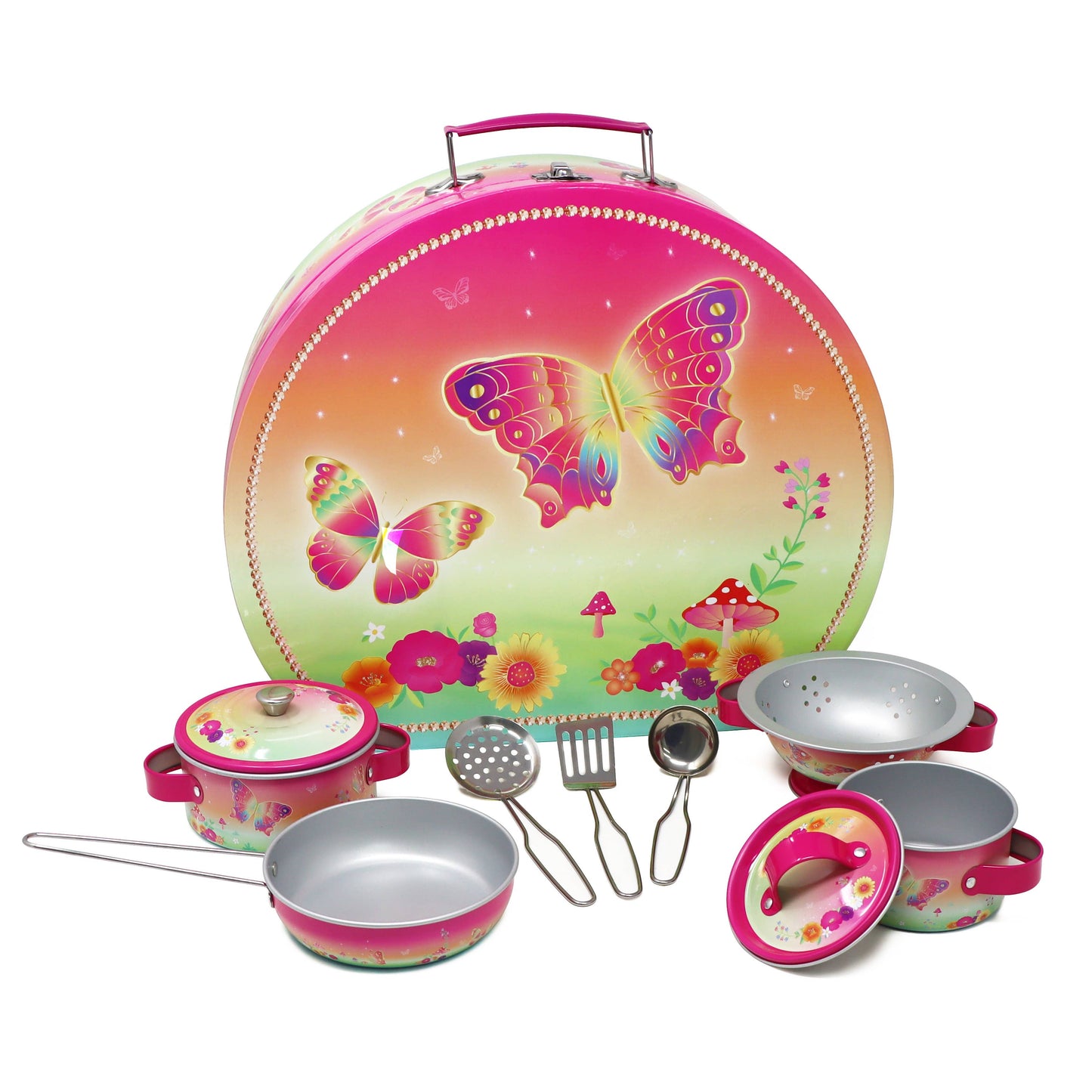 Pink Poppy USA - Rainbow Butterfly Cooking Set In Carry Case
