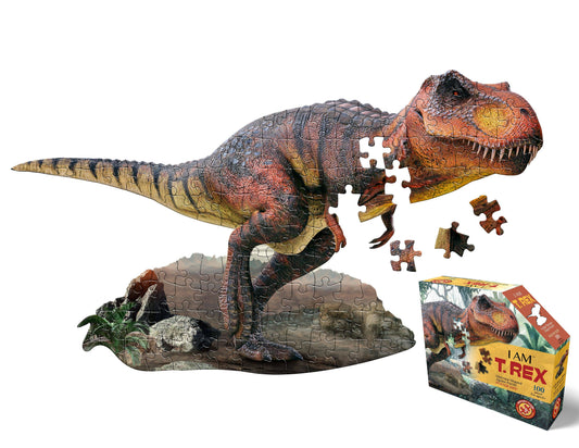 Madd Capp Games & Puzzles - I AM T. Rex 100 piece jigsaw puzzle - gift