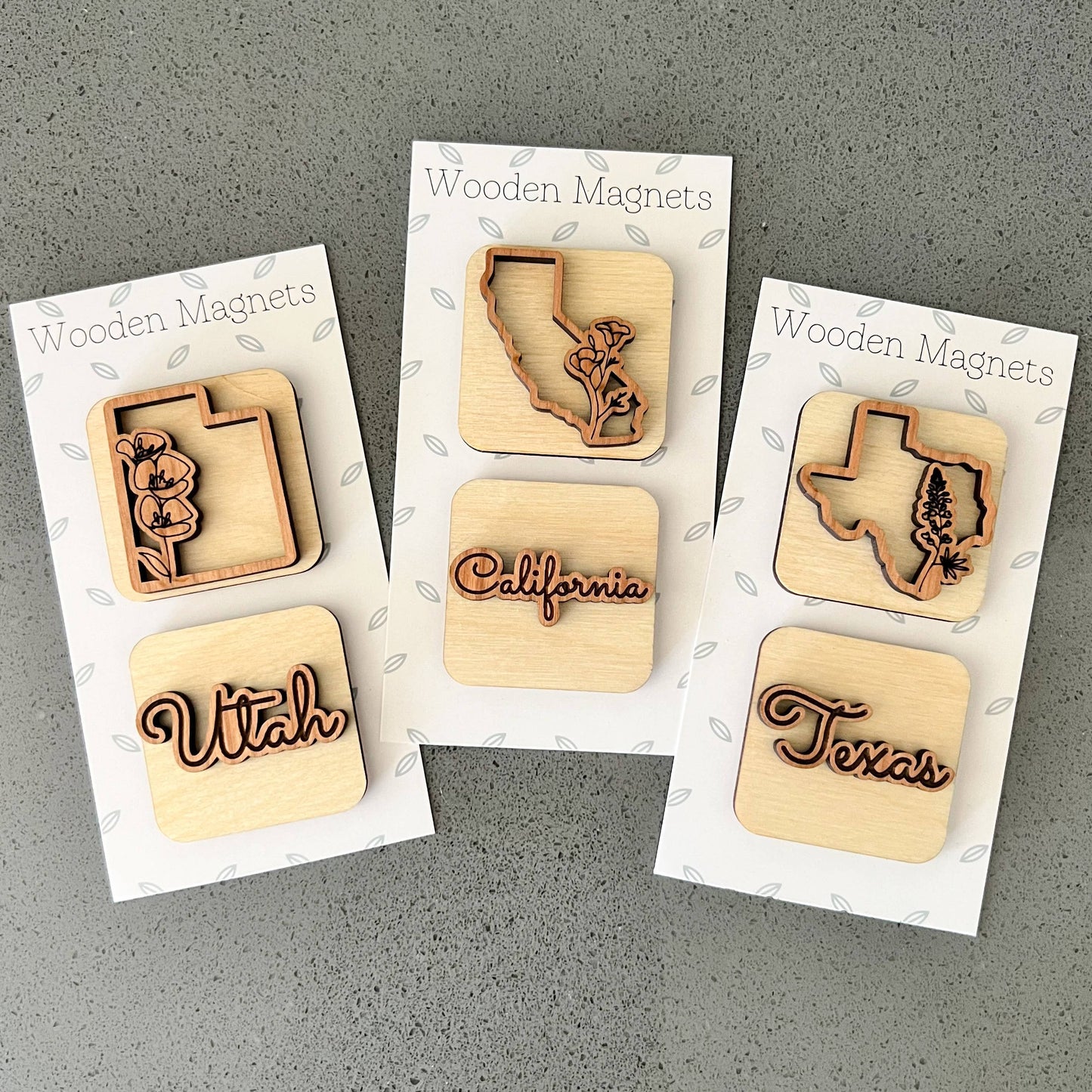Birch House Living - State Magnets - Wooden State Gifts