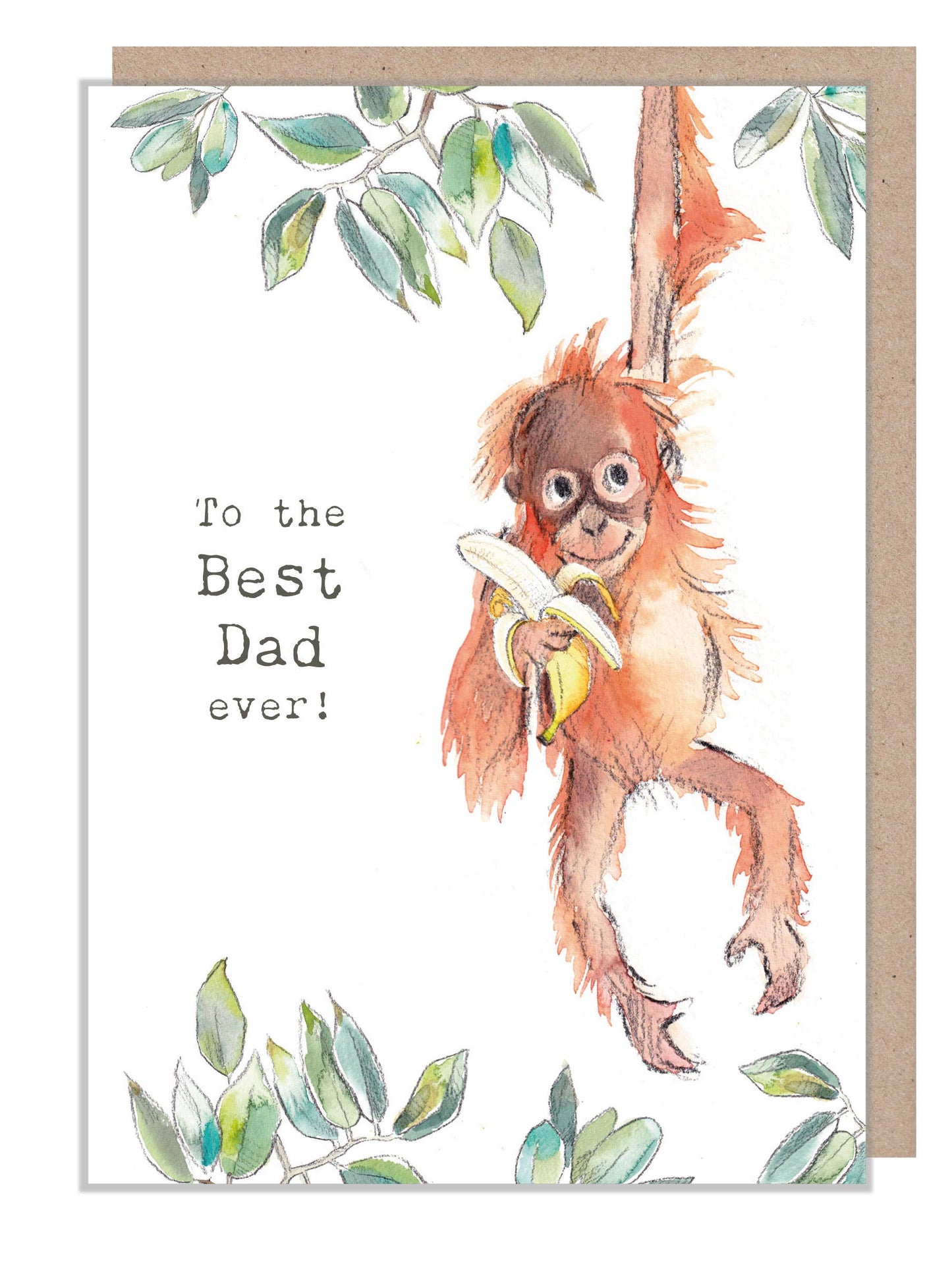 Paper Shed Design Ltd - To the Best Dad ever - Orangutan - WWFD01