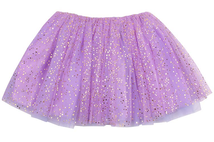 Sparkle Sisters by Couture Clips - Lavender Gold Star Tutu