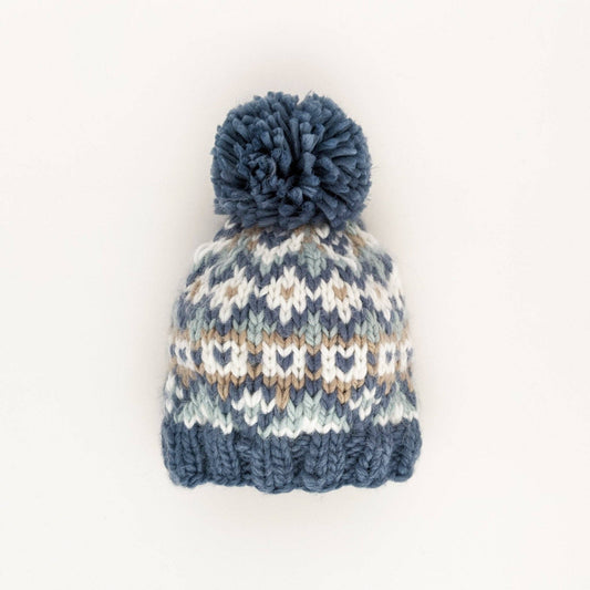 Huggalugs - Fairisle Slate Beanie Hat