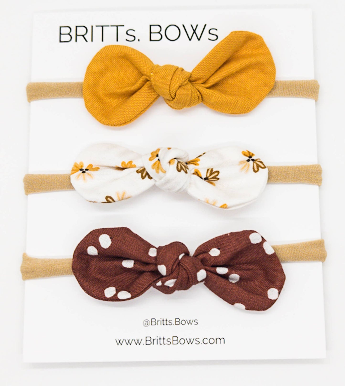 Fall Round Bows (Set of 3)