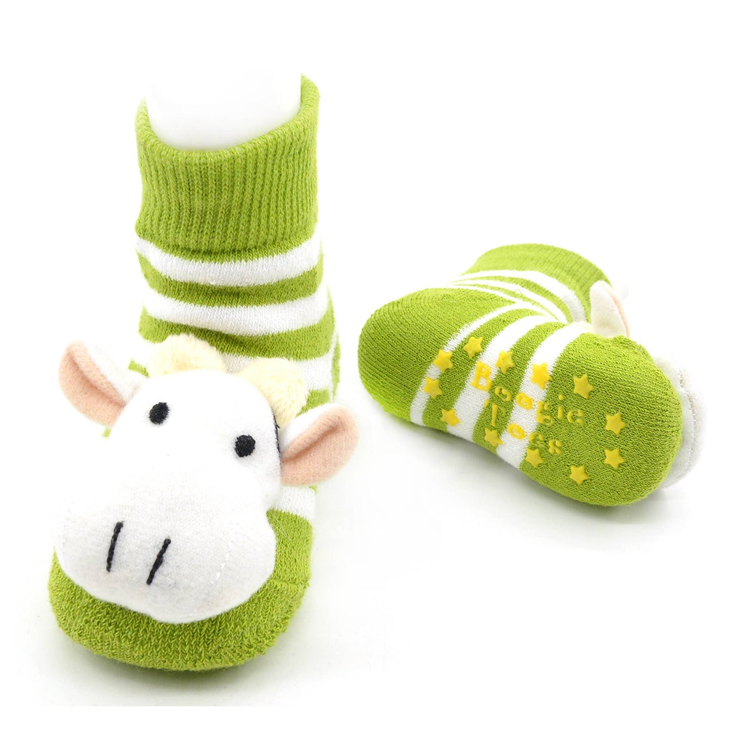 Liventi - Green Cow Boogie Toes Rattle Socks