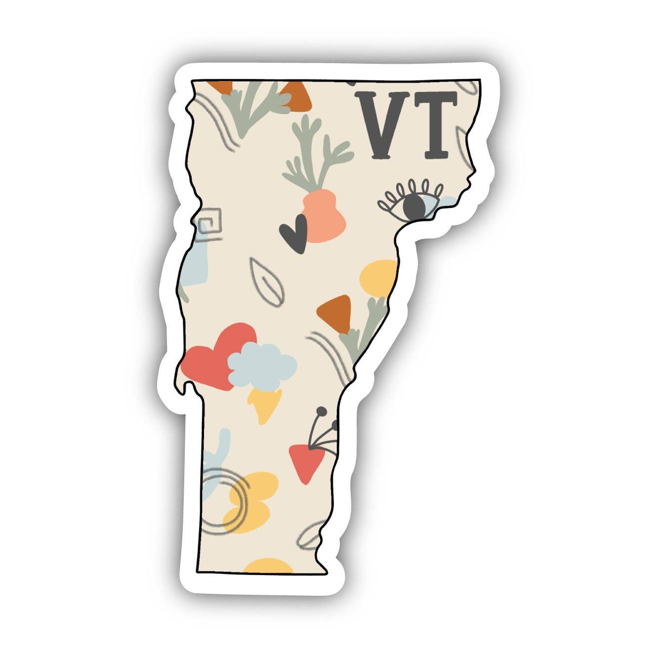 Big Moods - Vermont Abstract Pattern Sticker