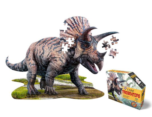 Madd Capp Games & Puzzles - I AM Triceratops 100 piece jigsaw puzzle - gift