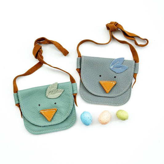 Birdie Critters Leather Little girls PURSE Toddler & Kids: Mint