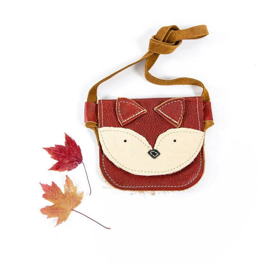 Rhubarb Fox Leather Little Girls & Boys PURSE Toddler & Kids