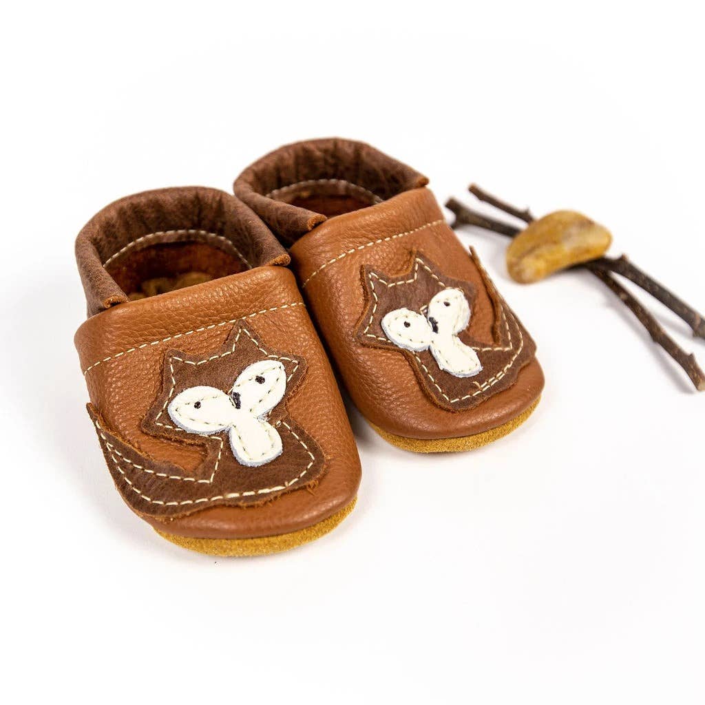Rust Fox Leather Infant Baby Boy Booties & Toddler Shoes: 5 (15m)5.25"