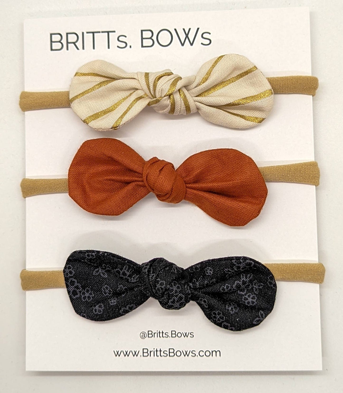 BRITTs. BOWs - Fall Round Bows (Set of 3)